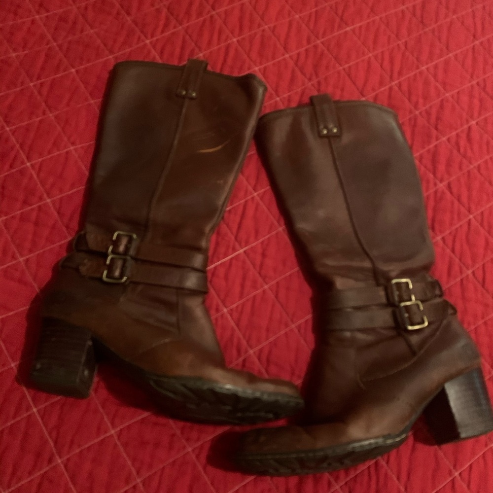 Born Leather Knee High Boots